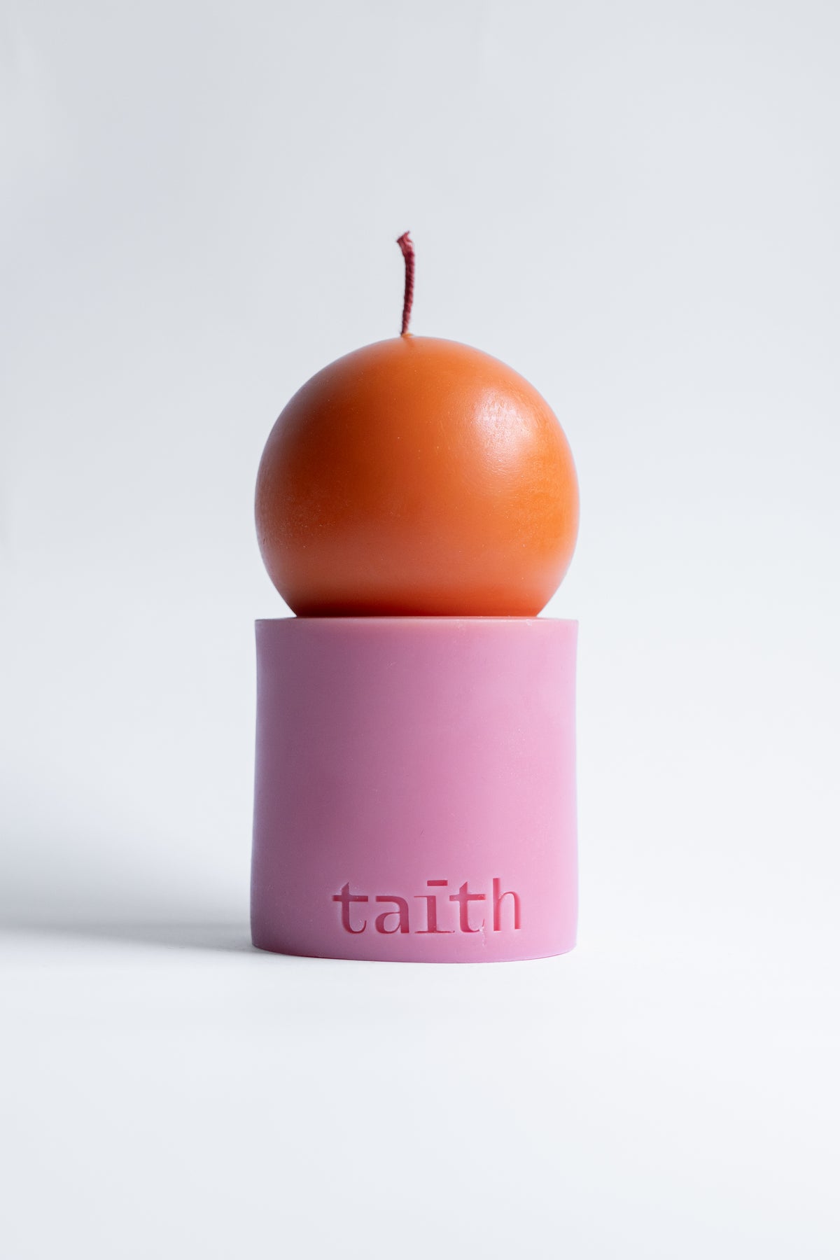 Lulu Candle pink orange