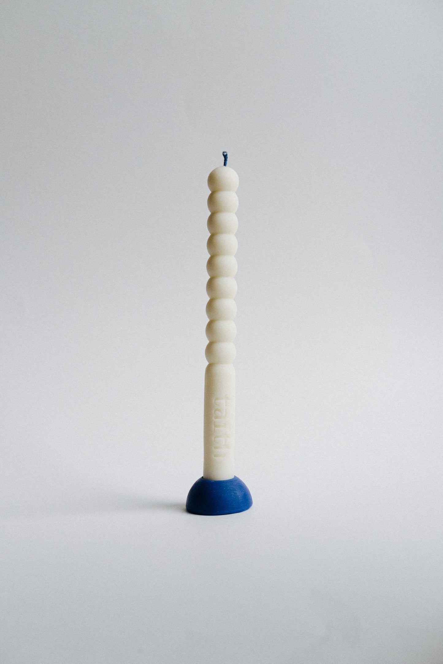 Tata Swirly Ecru Table Candle