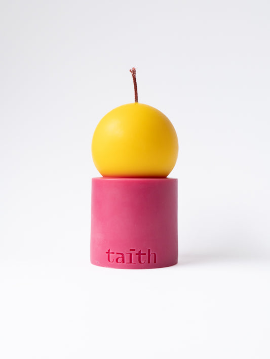Dopamine Lulu yellow-dark pink