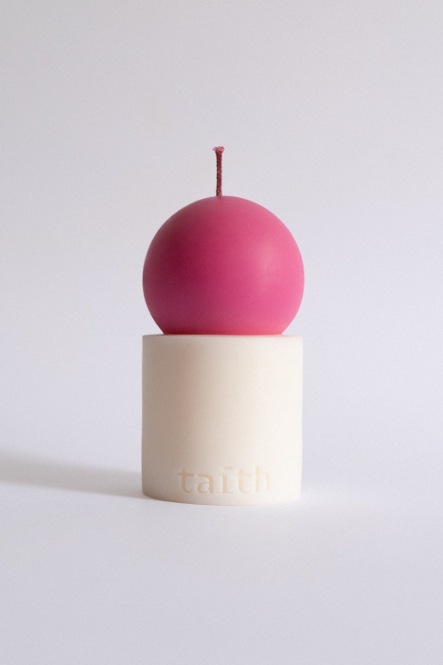 Lulu Candle pinky-cream