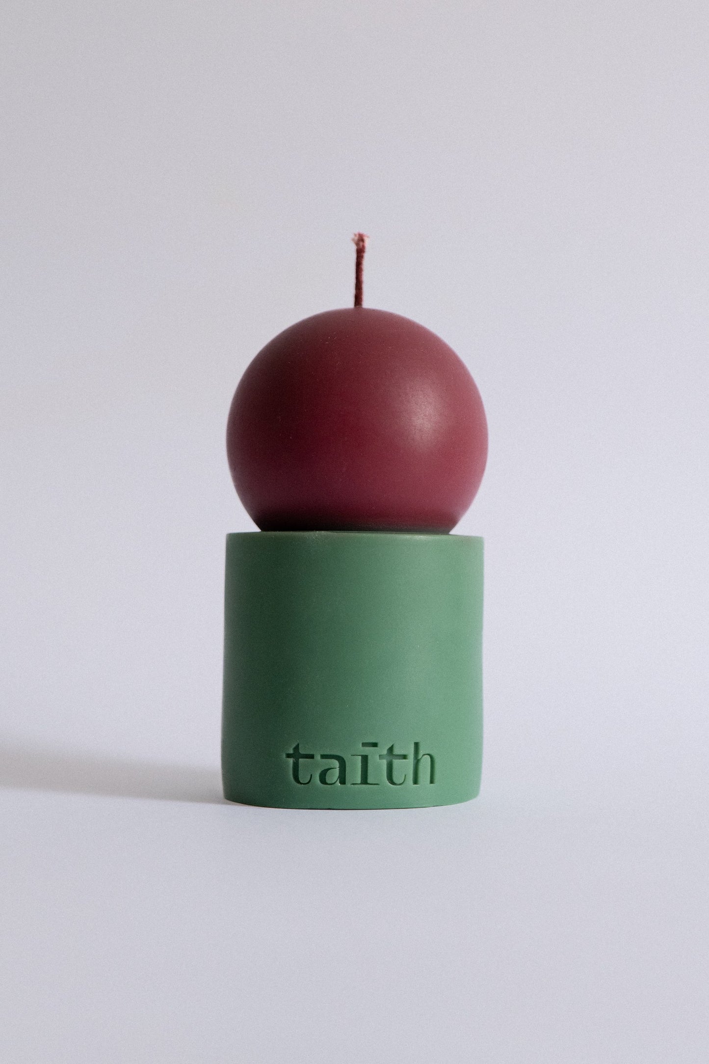 Lulu Candle green-bordo