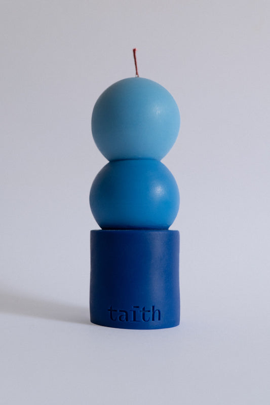 Lilu Candle Multi Blue