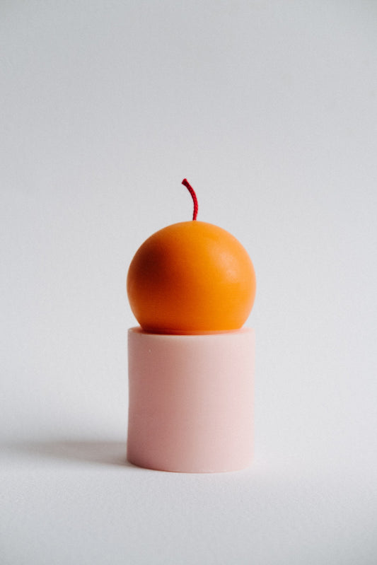 Lulu Candle pink orange