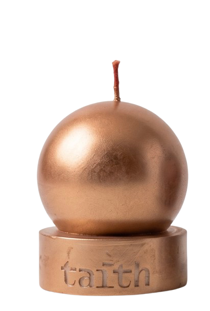 Lu Gold Glitter Candle