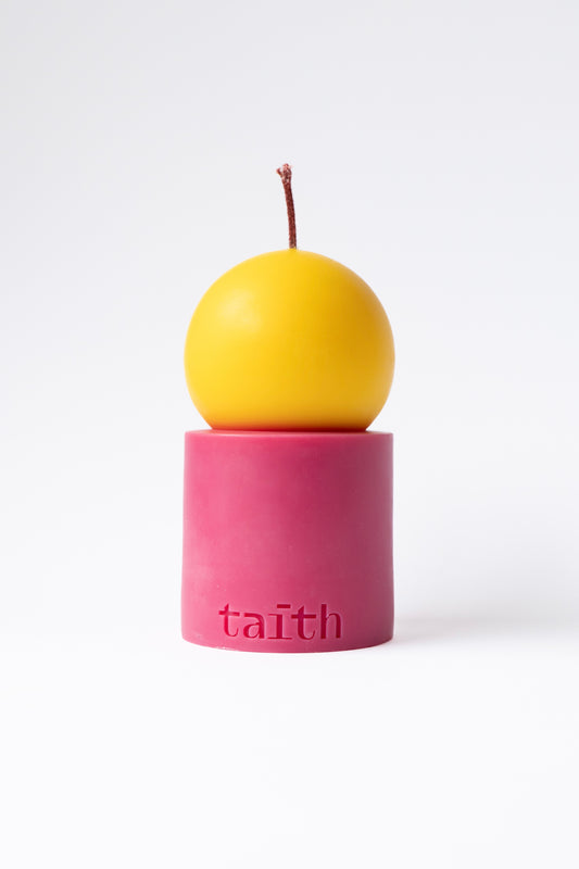 Dopamine Lulu yellow-dark pink