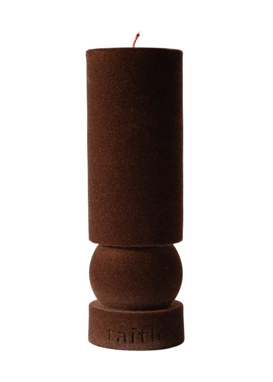 Ninu Brown Velvet Candle