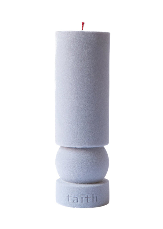 Ninu Grey Velvet Candle